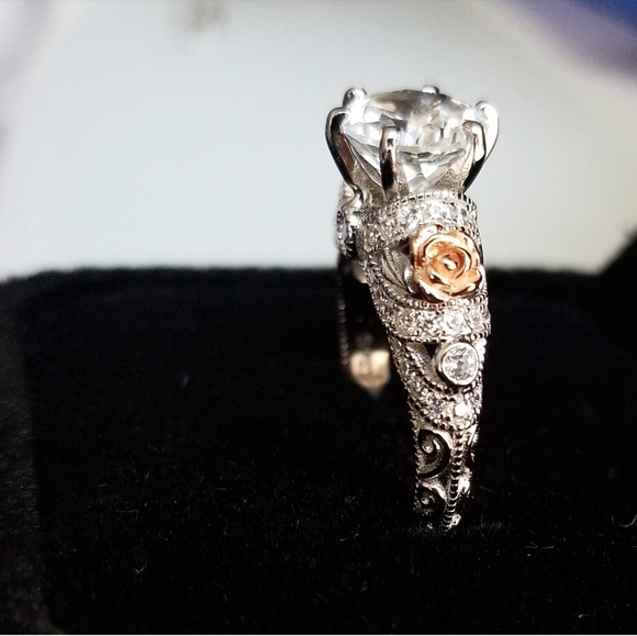 💎NEW💎 2.48CT NATURAL WHITE TOPAZ 925 SS RING - Picture 7 of 9